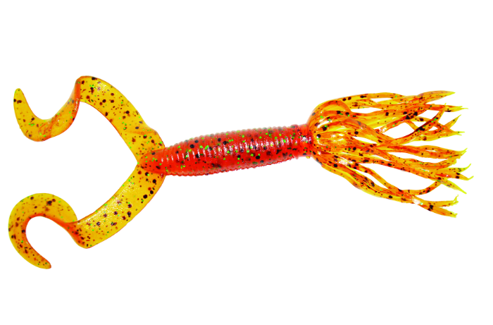 Yamamoto Double Tail Hula Grub, 4", 10pk