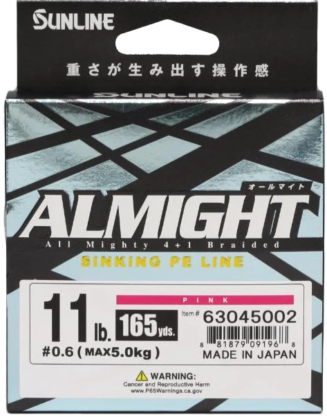 Sunline Almight Sinking PE Line 165yds