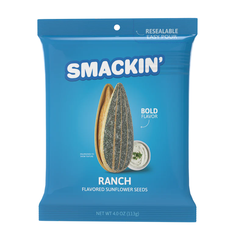 Smackin Sunflower Seeds, 4oz Bags