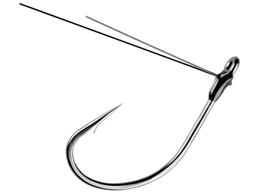 Owner Sniper Finesse Weedless Silky Gray Hooks 4pk