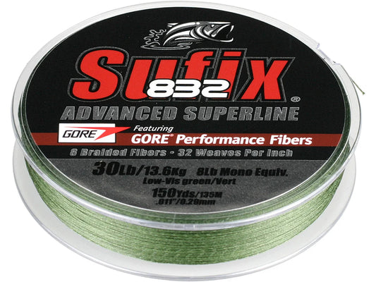 Suffix 832 Advanced Superline Braid Low Vis-Green